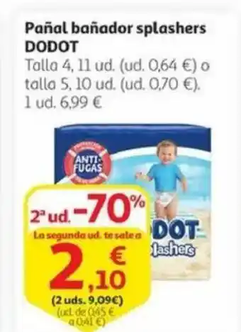 Alcampo DODOT Pañal bañador splashers oferta
