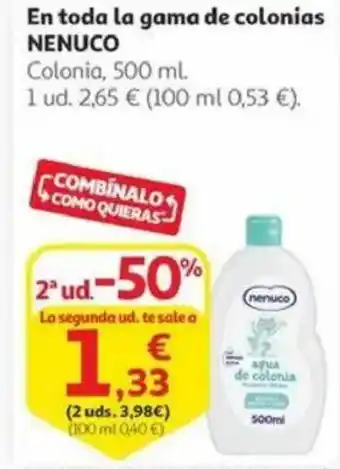 Alcampo NENUCO En toda la gama de colonias oferta