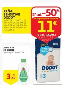 Alcampo DODOT Pañal sensitive oferta
