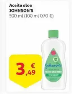 Alcampo JOHNSON'S Aceite aloe oferta