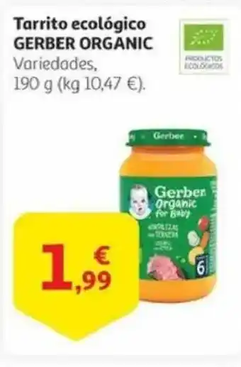 Alcampo GERBER ORGANIC Tarrito ecológico oferta