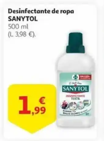 Alcampo SANYTOL Desinfectante de ropa oferta