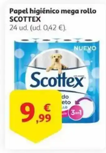 Alcampo SCOTTEX Papel higiénico mega rollo oferta