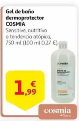 Alcampo COSMIA Gel de baño dermoprotector oferta