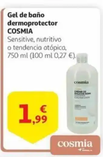 Alcampo COSMIA Gel de baño dermoprotector oferta