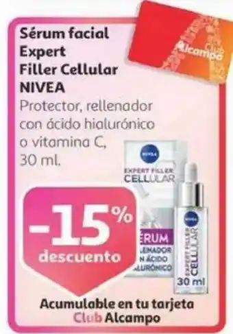 Alcampo NIVEA Sérum facial Expert Filler Cellular oferta