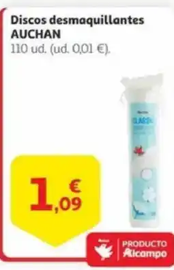 Alcampo AUCHAN Discos desmaquillantes oferta