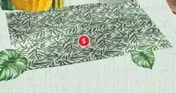Alcampo ACTUEL Alfombra de algodón estampada con hojas oferta
