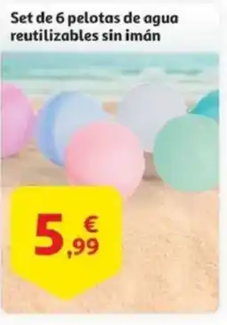 Alcampo Set de 6 pelotas de agua reutilizables sin imán oferta