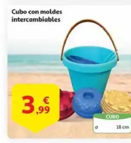 Alcampo Cubo con moldes intercambiables oferta