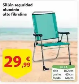 Alcampo Sillón seguridad aluminio alto fibreline oferta