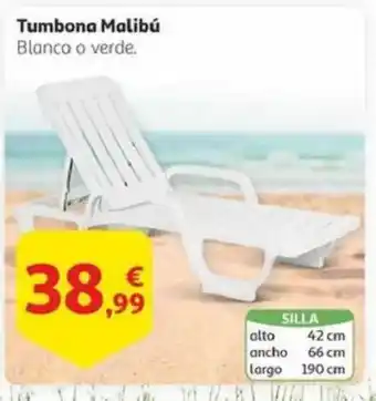 Alcampo Tumbona Malibú oferta