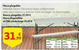 Alcampo Mesa plegable oferta