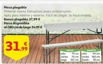 Alcampo Mesa plegable oferta