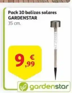 Alcampo Pack 10 balizas solares oferta