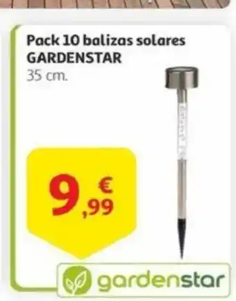 Alcampo Pack 10 balizas solares oferta
