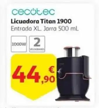 Alcampo CECOTEC Licuadora Titan 1900 oferta