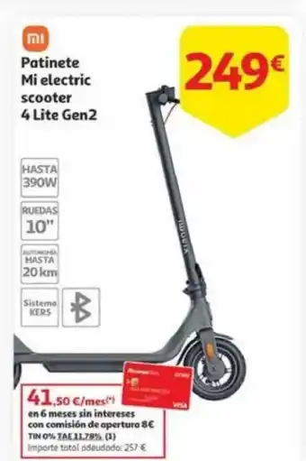 Alcampo Patinete Mi electric scooter 4 Lite Gen2 oferta