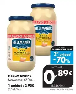 Supermercados Lupa HELLMANN'S Mayonesa oferta