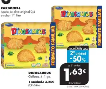 Supermercados Lupa DINOSAURUS Galletas oferta