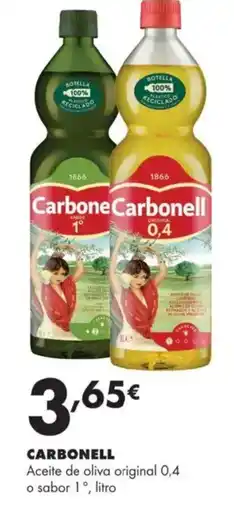 Supermercados Lupa CARBON Aceite de oliva original 0,4 o sabor 1° oferta