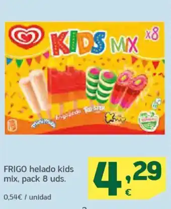 HiperDino FRIGO helado kids mix oferta