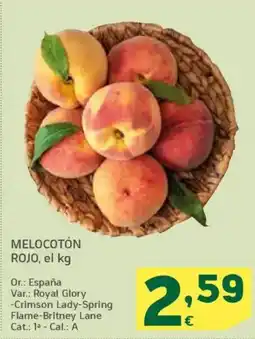 HiperDino Melocotón rojo oferta