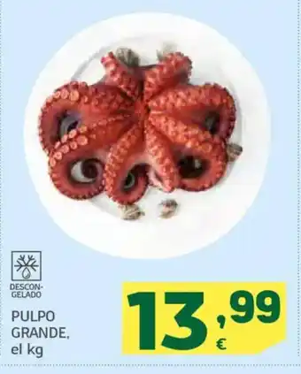 HiperDino Pulpo grande oferta