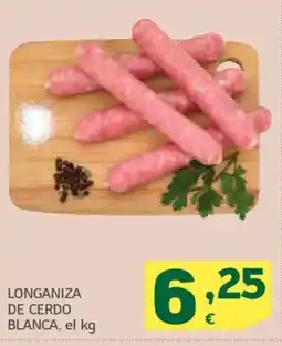 HiperDino Longaniza de cerdo blanca oferta