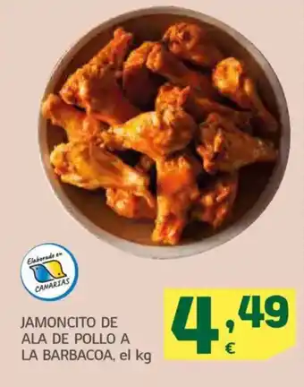 HiperDino Jamoncito de ala de pollo a la barbacoa oferta