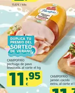 HiperDino CAMPOFRÍO pechuga de pavo braseada oferta