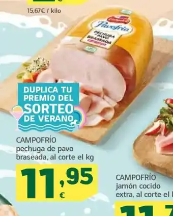 HiperDino CAMPOFRÍO pechuga de pavo braseada oferta