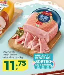 HiperDino CAMPOFRÍO jamón cocido extra oferta