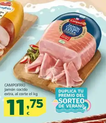 HiperDino CAMPOFRÍO jamón cocido extra oferta