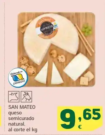 HiperDino SAN MATEO queso semicurado natural oferta