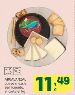 HiperDino ARGAVANZAL queso mezcla semicurado oferta