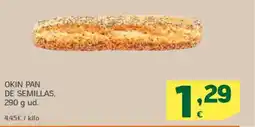 HiperDino Okin pan de semillas oferta
