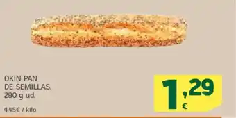 HiperDino Okin pan de semillas oferta