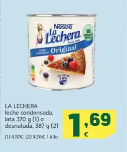 HiperDino LA LECHERA leche condensada oferta