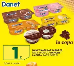 HiperDino DANET Natillas sabores oferta