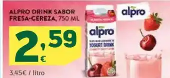 HiperDino ALPRO drink sabor fresa-cereza oferta