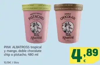 HiperDino PINK ALBATROSS tropical y mango, doble chocolate chip o pistacho oferta