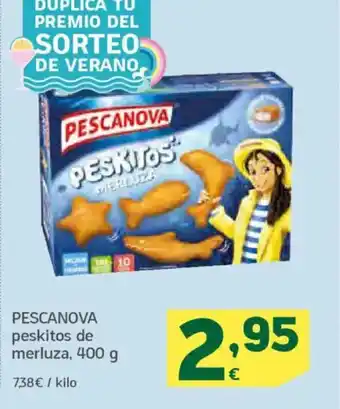 HiperDino PESCANOVA peskitos de merluza oferta