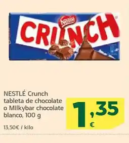 HiperDino NESTLÉ Crunch tableta de chocolate o Milkybar chocolate blanco oferta
