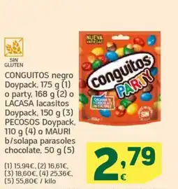 HiperDino CONGUITOS negro Doypack oferta