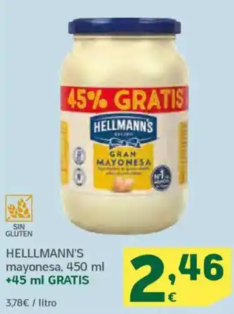 HiperDino HELLLMANN'S mayonesa oferta