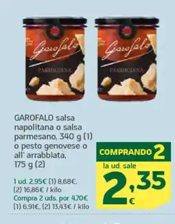 HiperDino GAROFALO salsa napolitana o salsa parmesano oferta