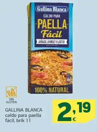 HiperDino GALLINA BLANCA caldo para paella oferta