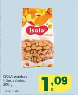 HiperDino ISOLA manises fritos salados oferta