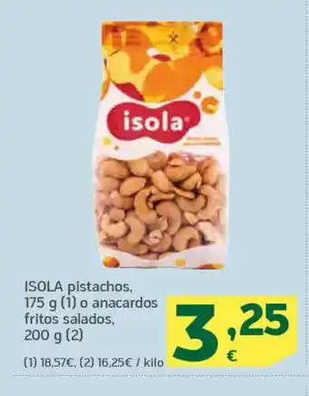 HiperDino ISOLA pistachos oferta